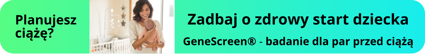 Kobieta trzymająca niemowlę – planowanie ciąży i badanie nosicielstwa chorób genetycznych GeneScreen® przed ciążą